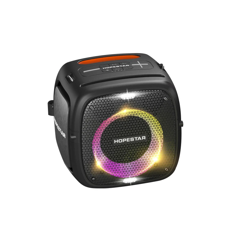 

HOPESTAR Party one IPX6 waterproof Bluetooth speaker karaoke portable outdoor speaker with 2 microphones.
