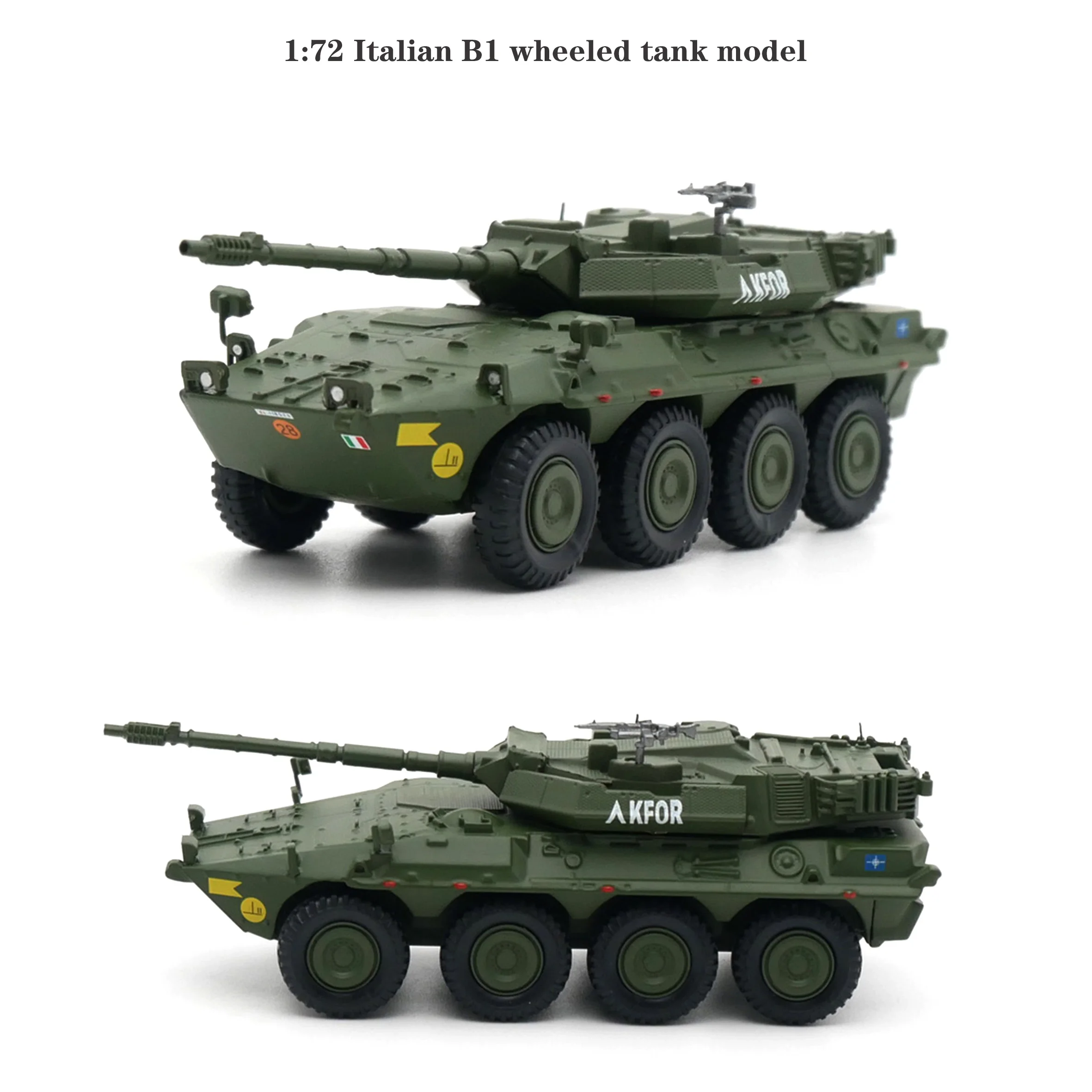 

Rare 1:72 Italian B1 wheeled tank model Alloy Collection Model