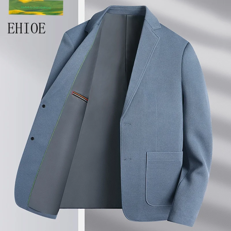 

Ehioe New Men's Slim Fashion Everything High-grade Korean Version of The Wedding Gentleman British Style Hosting Casual Blazer
