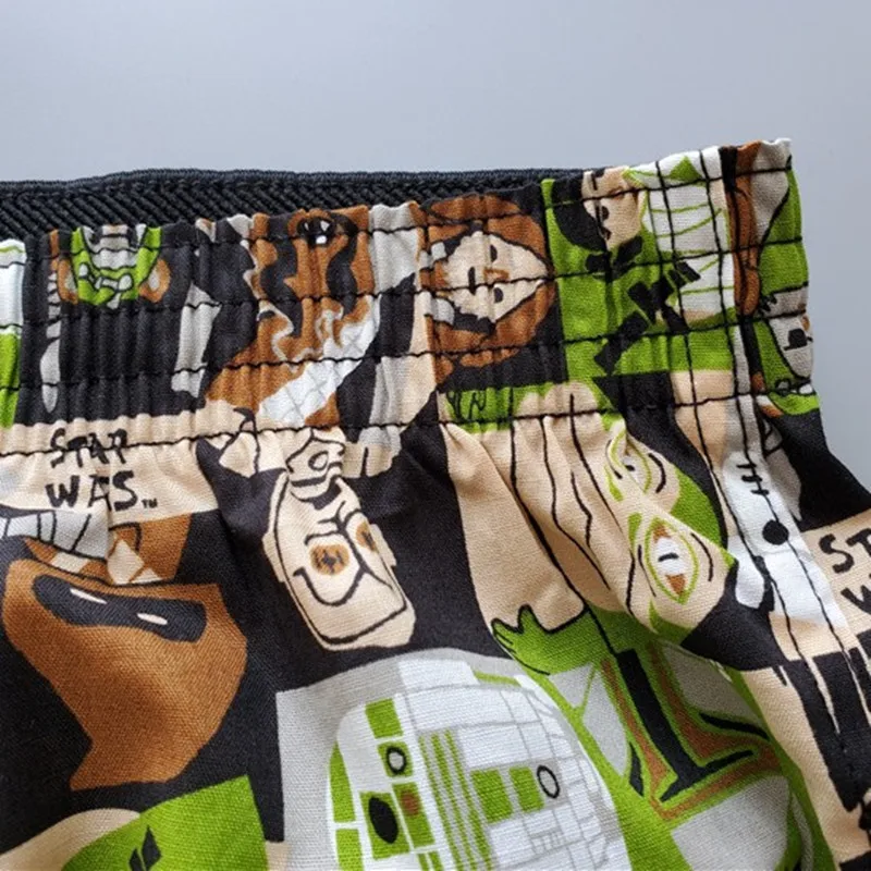 Summer shorts men's underwear Woven cotton Anime Sleeping Pants