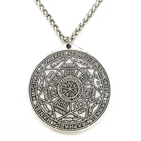 seal of solomon seven archangel saint michael sigil pendant necklace men kabbalah amulet talisman