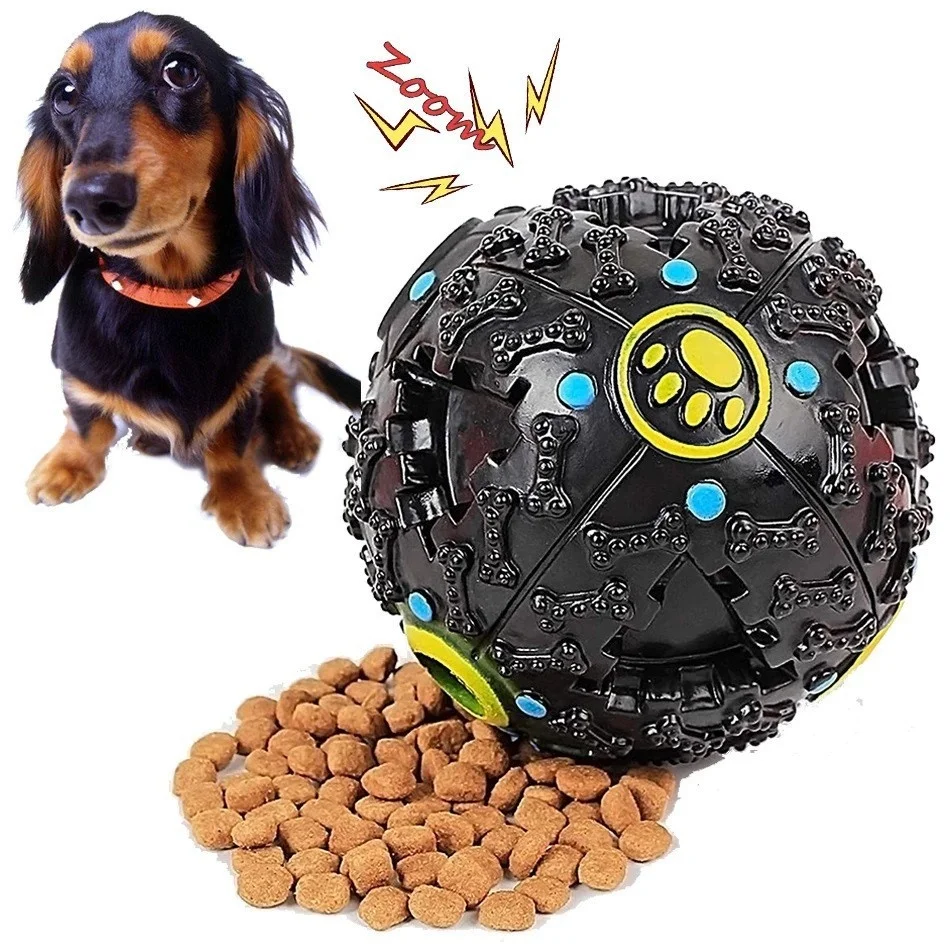 

Candy Color Squall Ball Pet Food Dropping Ball Pet Puzzle the Toy Dog Toy Sounding Toy Squeaky Ball round