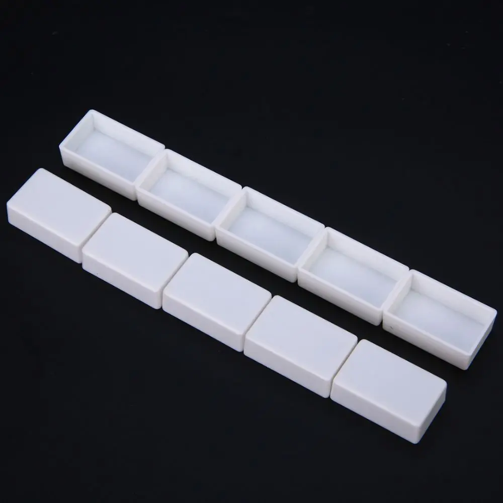 2 мл белые художницы полукастрюли пластиковая палитра красок принадлежности для