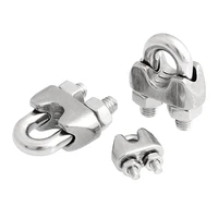 1pcs u type clamp m2 m32 wire rope clips wire rope clip cable bolts rigging hardware fixing clip 304 stainless steel