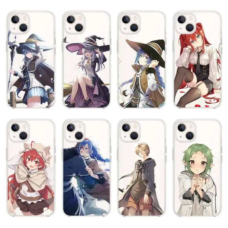 

Mushoku Tensei Jobless Reincarnation Anime Transparent Phone Case For IPhone 13 12 11 Pro Max Mini Xs X Xr 8 7 6 6s Plus Se 2020