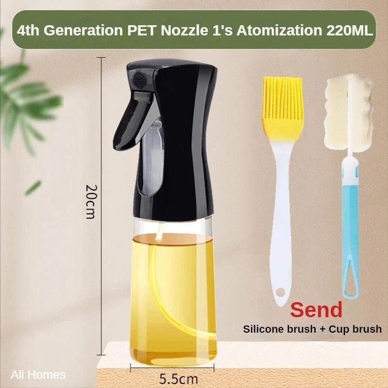 

Пластиковая бутылка-распылитель масла с щеткой 220 мл