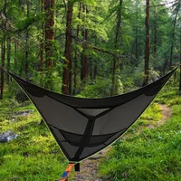 outdoor camping hammock 3 point design portable multi functional multi person triangle hammock