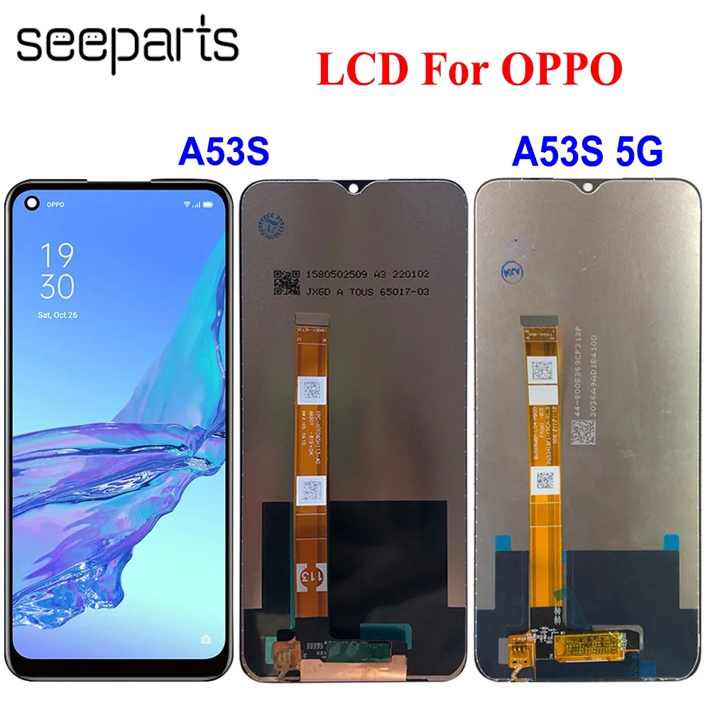 Протестировано, работает для OPPO A53s LCD CPH2139 CPH2135, дисплей детской яркости, 53с, экран для замены CPH2321