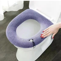 new warm winter pure color washable pad bidet cover toilet seat cover closes tool mat o shape