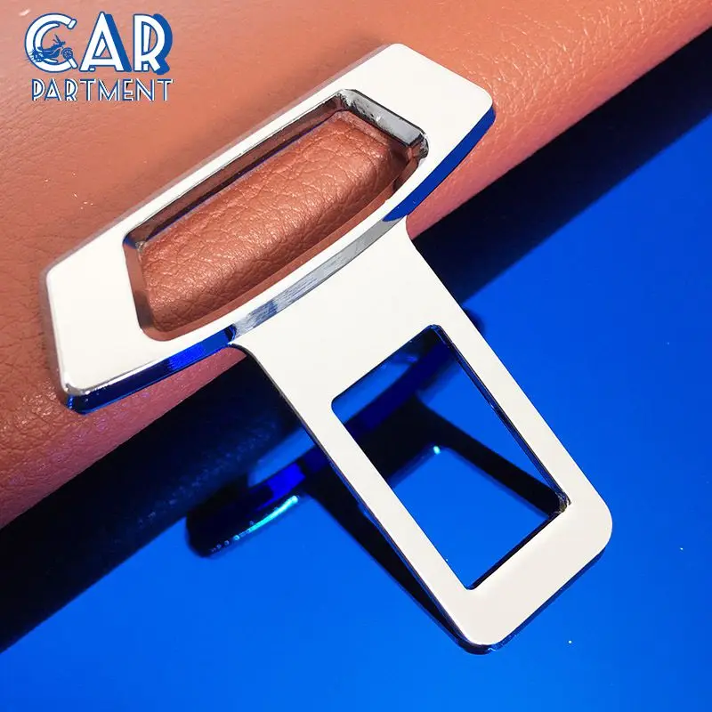 

Practical Safety Buckle Muffler Buckle Zinc Alloy Seat Belt Stopper Plug Durable Car Safety Belt Buckle Clip Universal