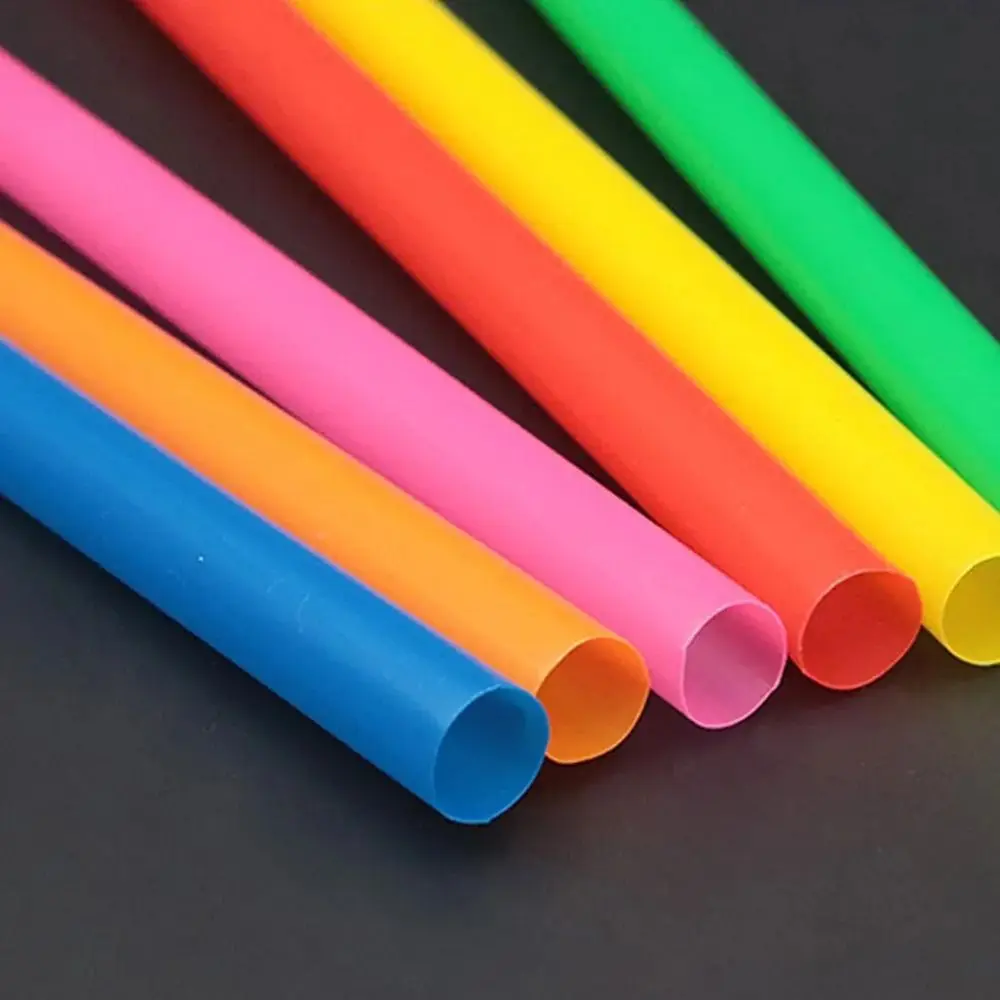 100 шт. толстые пластиковые одноразовые соломинки товары для вечеринок аксессуары
