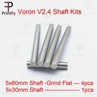 printfly voron 5x60mm shaft grind flat 5x30mm shaft smooth rod optical axis 4z axis module parts for voron v2 4 3d printer parts