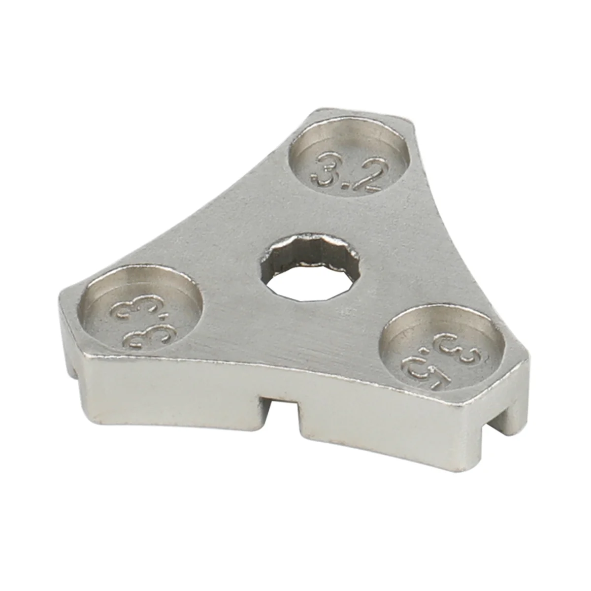 

Triangle Body 6 Spoke Wrench Bicycle Repair Tool Spoke Tool Mountain Bike Wire Adjustment Wrench Silver