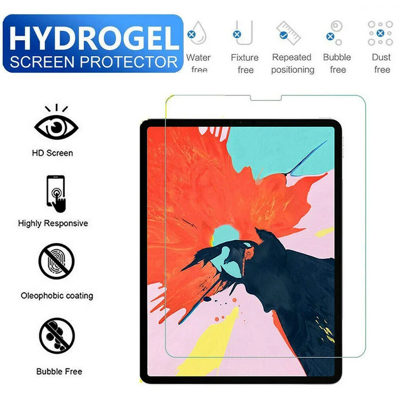 

2.5D New Clear Soft Hydrogel IPad Film Screen Protector for IPad Air4 IPad 8 2021 Transparent Explosion-proof Tablet Accessories