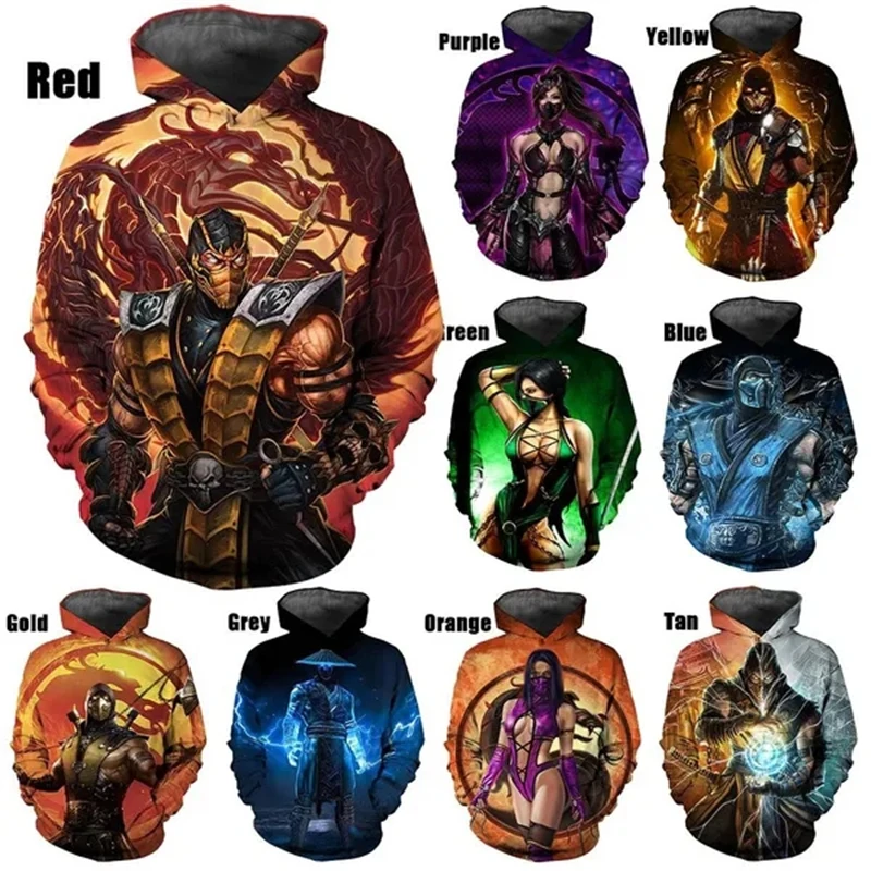 

Newest Fashion Mortal Kombat MenWomen 3D Printed Hoodies Popular Design Sports Sweatshirt Unisex Streetwear Plus Size Loose Tops