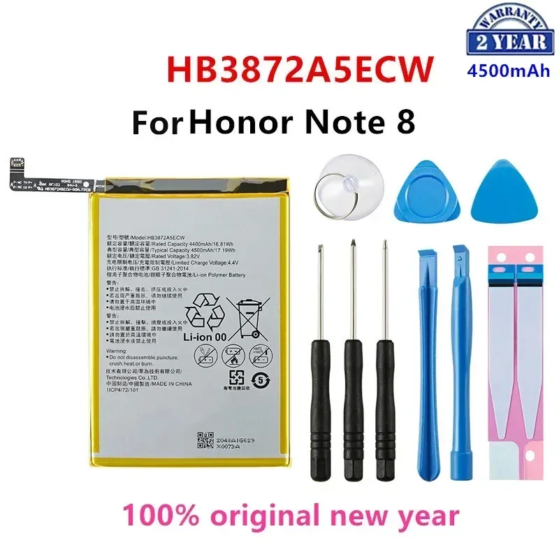 Оригинальный аккумулятор HB3872A5ECW 100% мАч для Huawei Honor Note 8 Note8