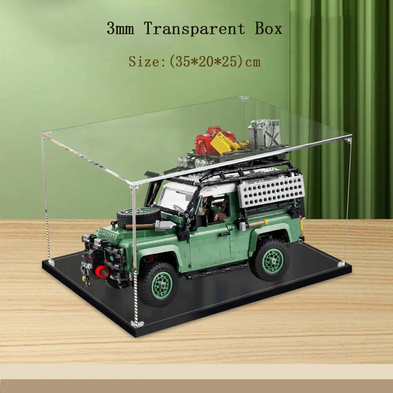 

Acrylic Display Box For Lego 10317 Land Rover Dustproof Clear Display Box Showcase Kid‘s Xmas Gift Not Include The Model