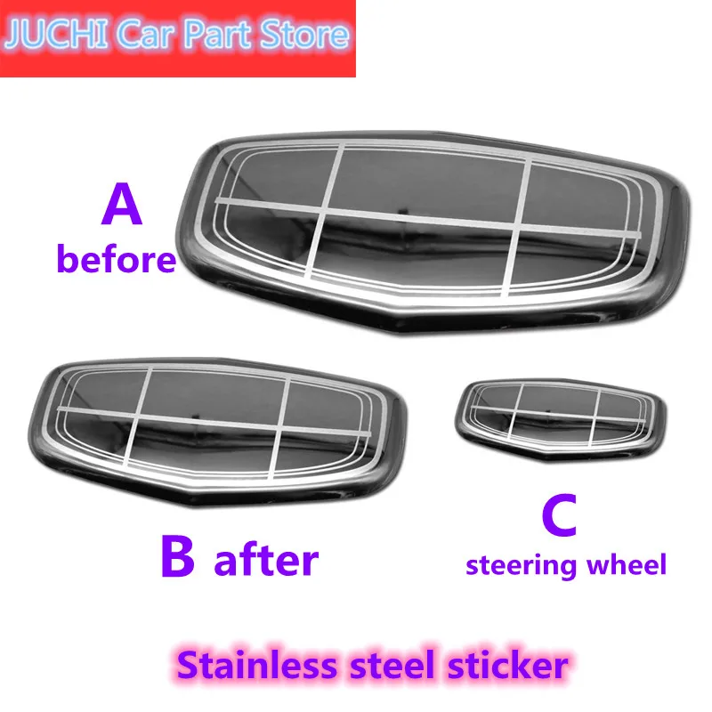 

Наклейка на руль с логотипом из нержавеющей стали, наклейка на руль для Geely Emgrand X7 Emgrarandx7 Geely X7 Fc Suv vision X6 Nl4