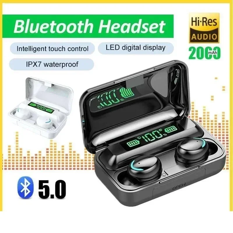 Наушники F9-5C TWS с цифровым дисплеем