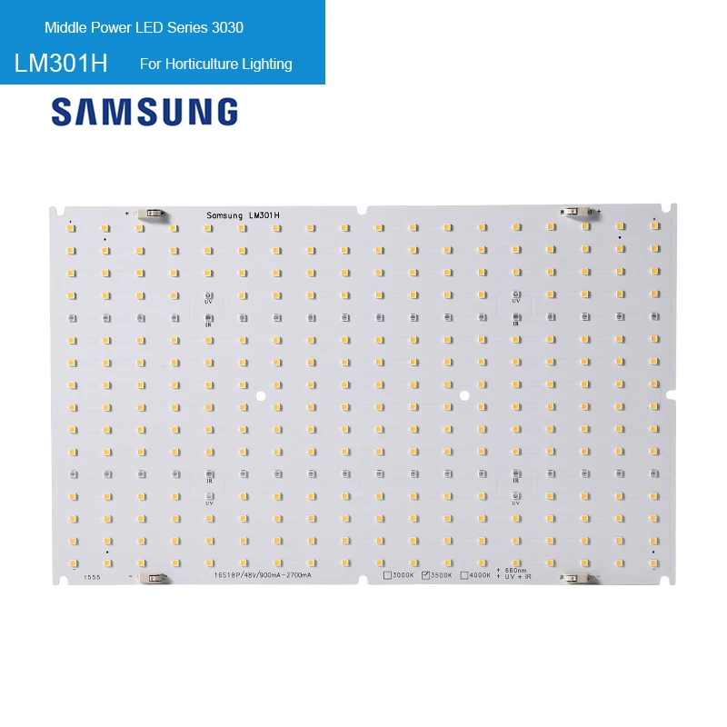 

Samsung QB288 Квантовая Светодиодная панель LM301H 3000K 3500K 4000K УФ ИК предварительно Просверленный радиатор Meanwell 320 Вт 480 Вт источник питания