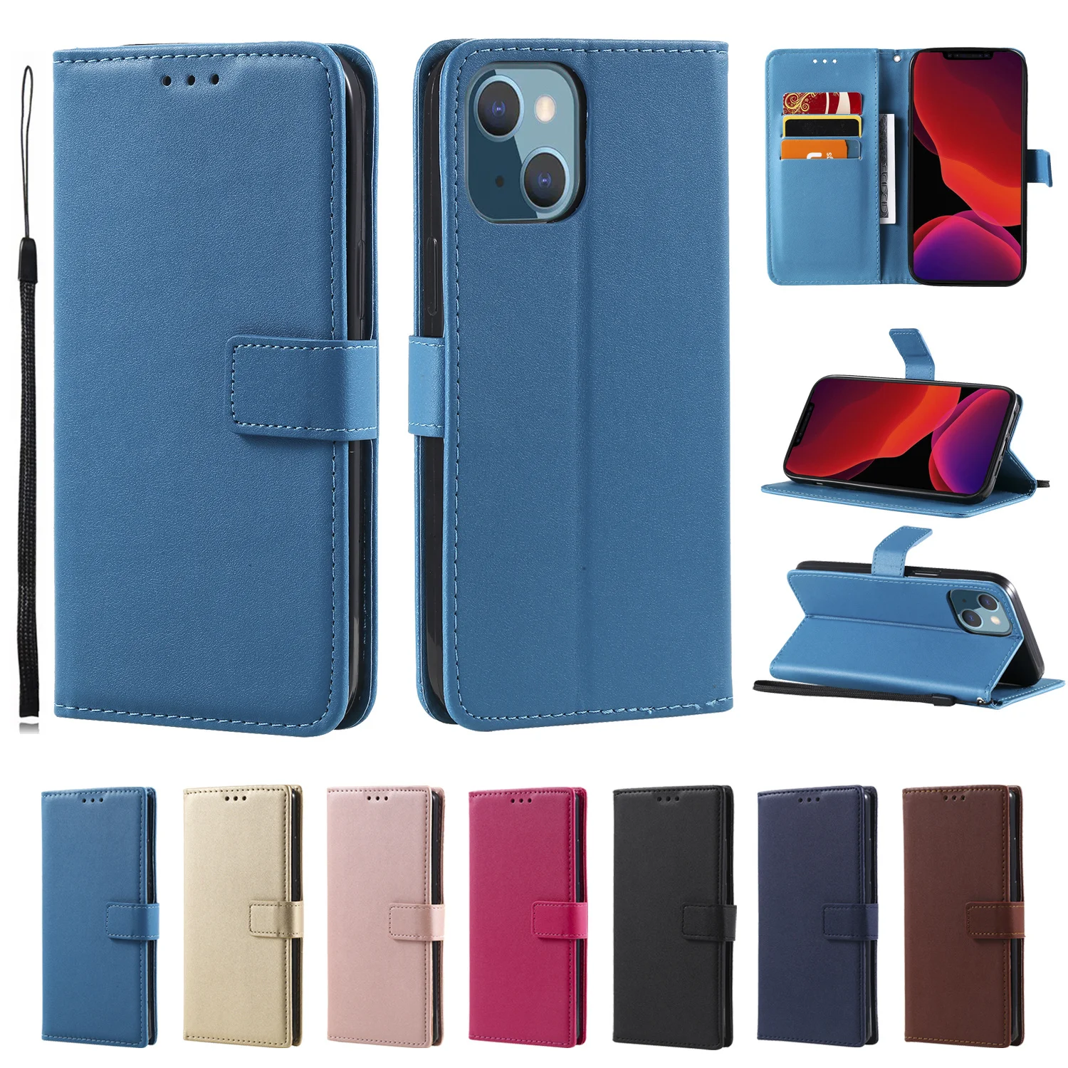 Кожаный чехол-книжка для Redmi Note 11 11S 9 9A 9C 9T 9S 10 10S Pro POCO F3 M3 M4 X3 NFC |