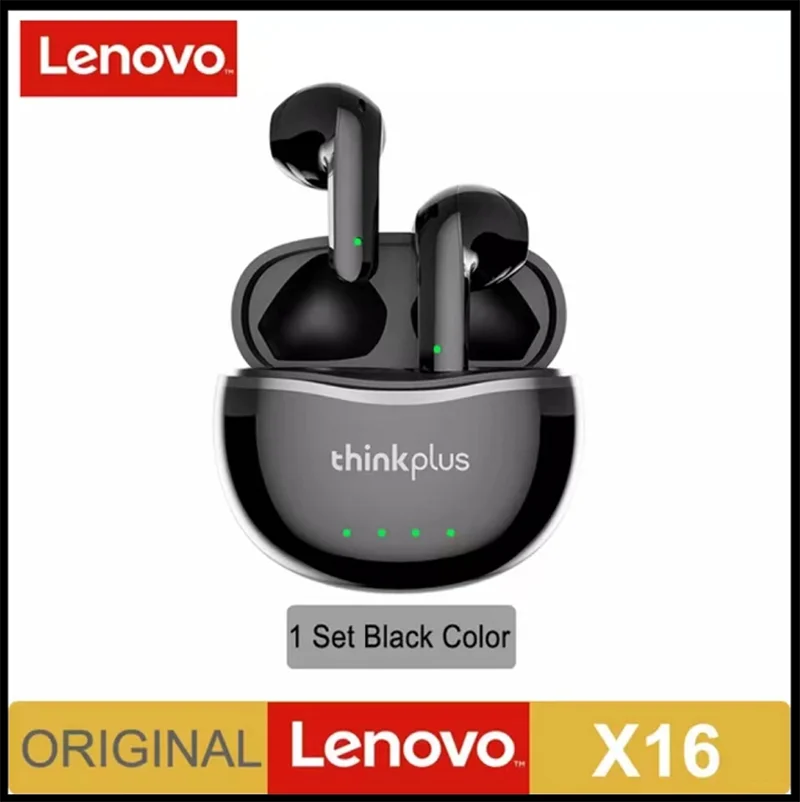 

Lenovo X16 Pro Earphones Bluetooth 5.1 TWS Wireless Sport Headset Noise Reduction Bass Touch Control Earbuds for iPhone Xiaomi