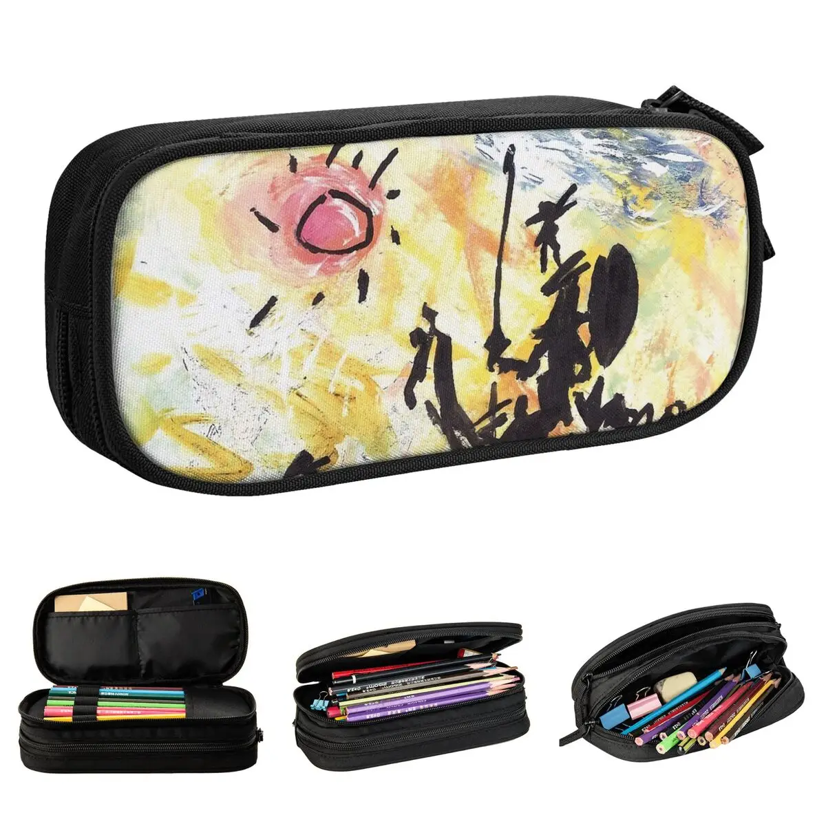 Case Art Cubism Surrealism Artist Spanish Pen Pencil Bag Big