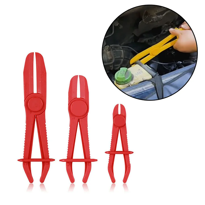 

Tools Off Free Fix Repair Hose 3pcs/set Brake Clamp Cut Pipe Plier Line Fuel Plastic Hands Adjustable Water Clamp Car Sealing