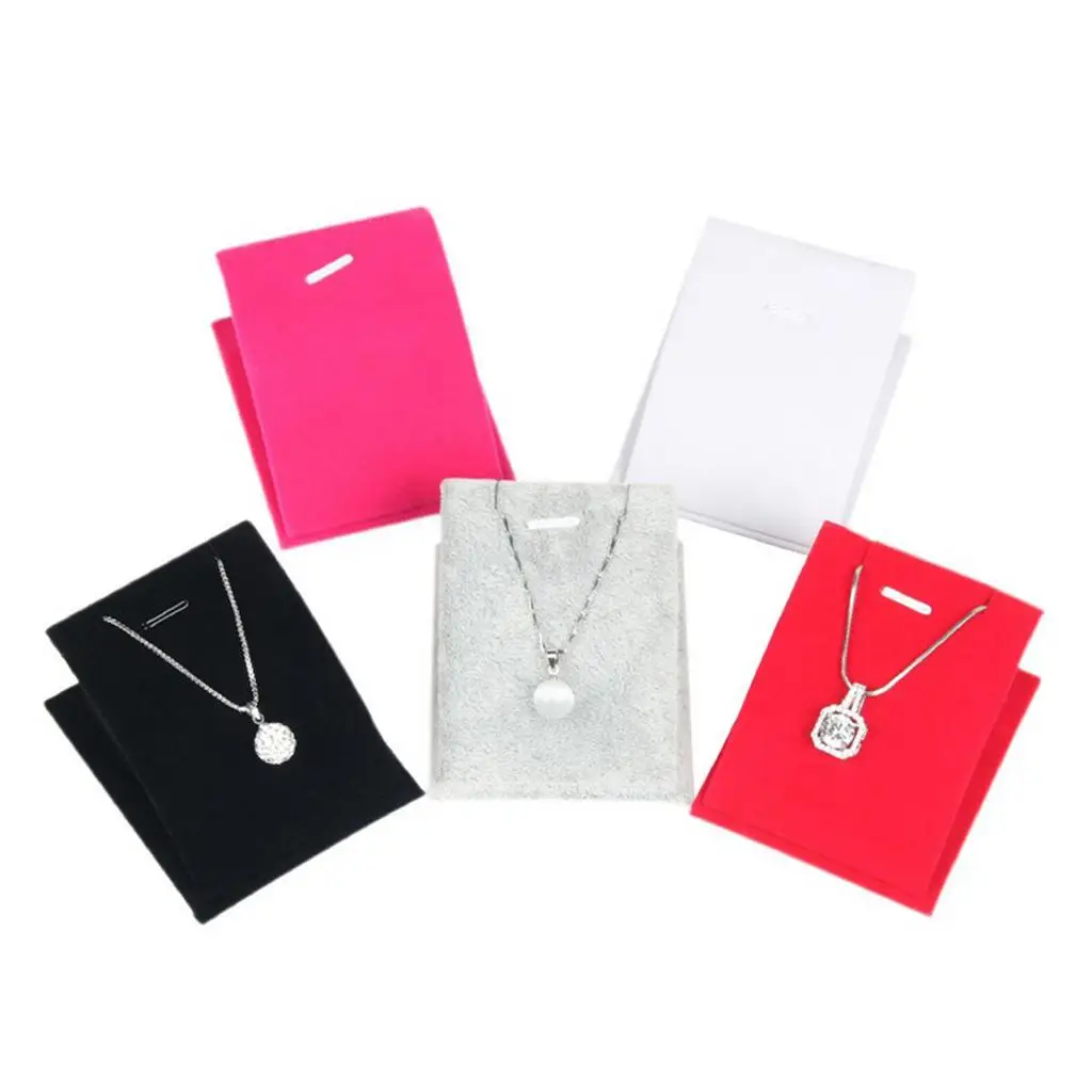 

Solid Velvet Jewelry Display Stand Necklace Display Case Holder Pendant,