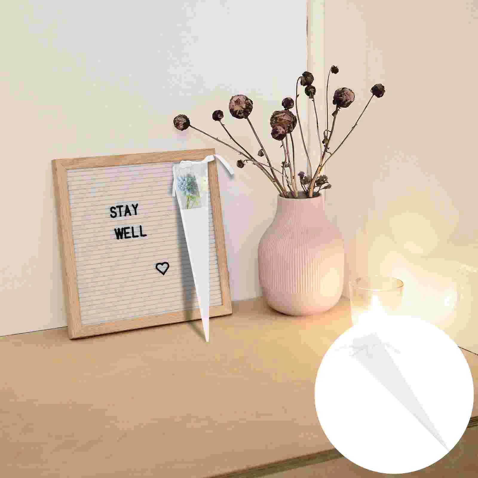 

Flowervalentine Single Box Rose Paper Packaging Bouquet Wrapper Florist Wrapping Folding Bowknot Packing Cone Wrap Pouch Pick