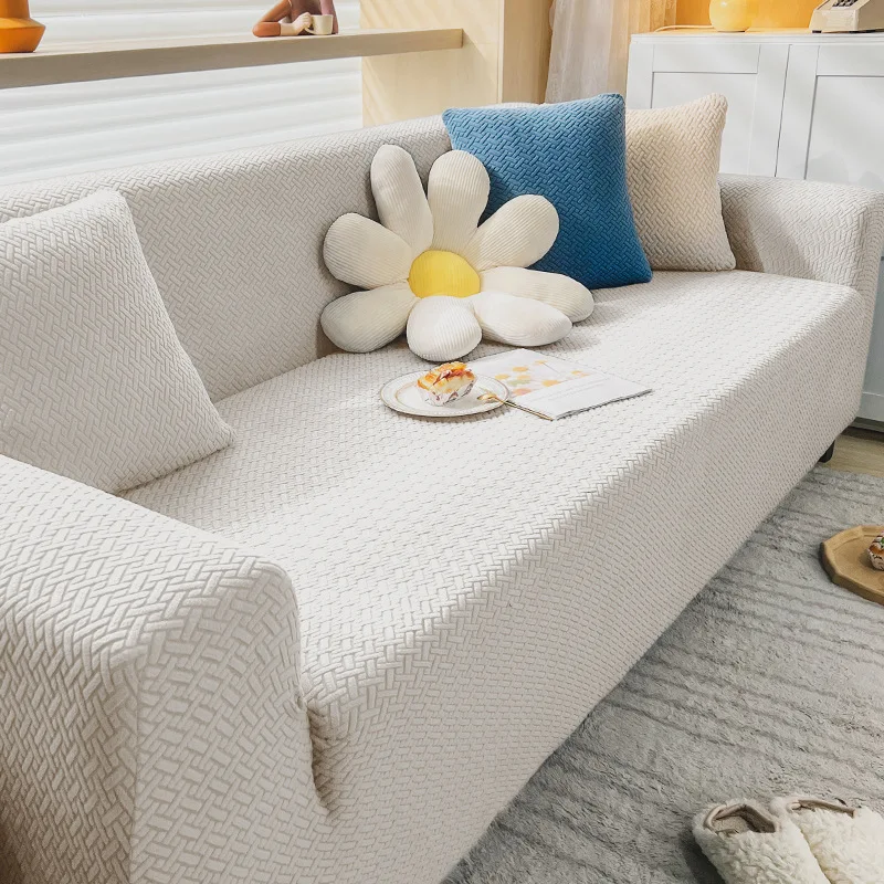 

Velvet Sofa Stretch Cover for Living Room 1 2 3 4 Seater Elastic Full Sofa Covers Couch Chair Cover Slipcover Protectors