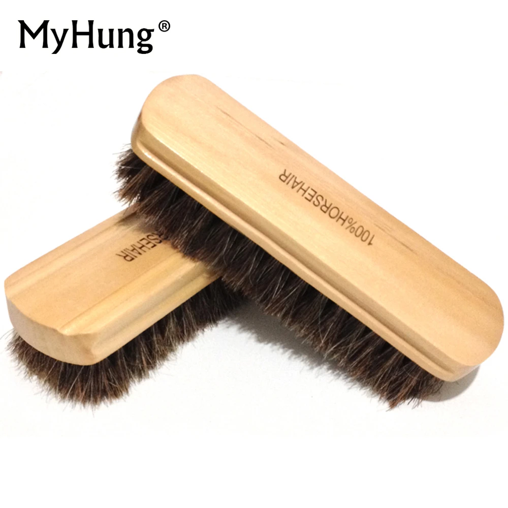 

100% Genuine Horsehair Leather Bristles Car Detailing Polishing Buffing Solid Wood Colored Car Styling Car Cleaning Brush Tool