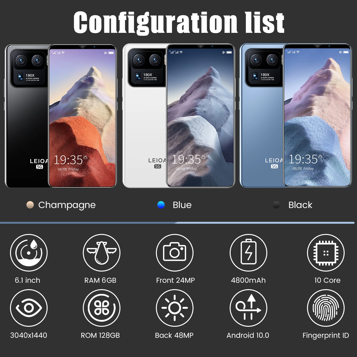 m11 ultra global version smartphone android 10 0 mobile phones 6gb 128gb phone 6 1 inch 4g 5g dual card cell phone smart phone free global shipping