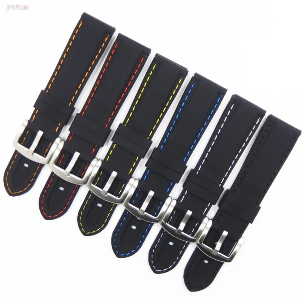 

Silicone Watch Strap 16/18/20/22/24mm Sports Quick Release Men Women Universal Rubber Waterproof Wrist Band Bracelet Accessories