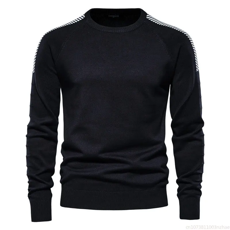 Knitted Sweater Men's Spring and Autumn New Style Sweater Men's Round Neck Pullover Trend Casual Men's Top  Man Clothes