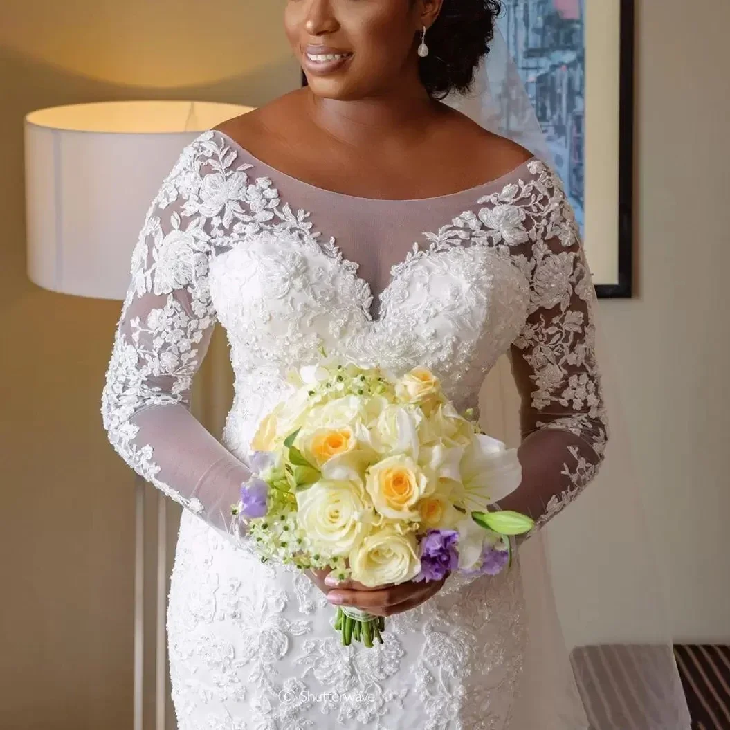 Свадебные платья русалки больших размеров по индивидуальному заказу прозрачные