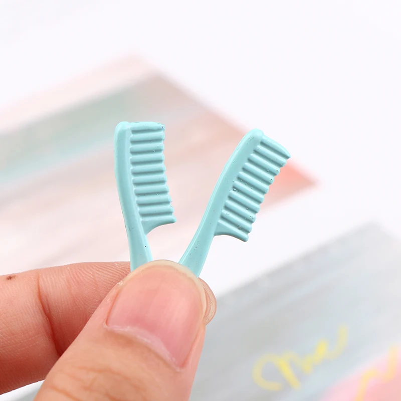 

2PCS 1:12 Dollhouse Simulation Miniature Comb Model DIY Accessories Dollhouse Decorations