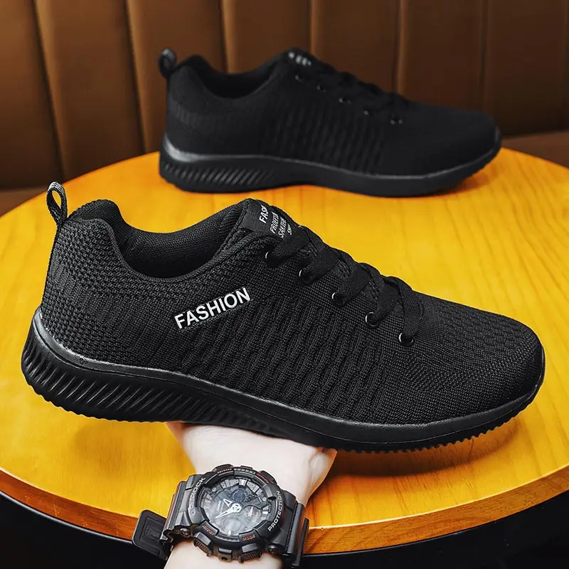 

breathable mesh Men's Running Shoes Dropshipping Sports Shoes Boy Casual Height Sneakers 50 Size Indoor Sport Shoes Men Flat