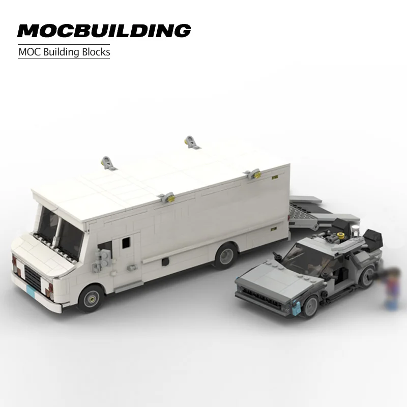 

Time Machine And Van Model Assembly Building Blocks DIY City Car Convertible MOC Children's Christmas Gift Toys