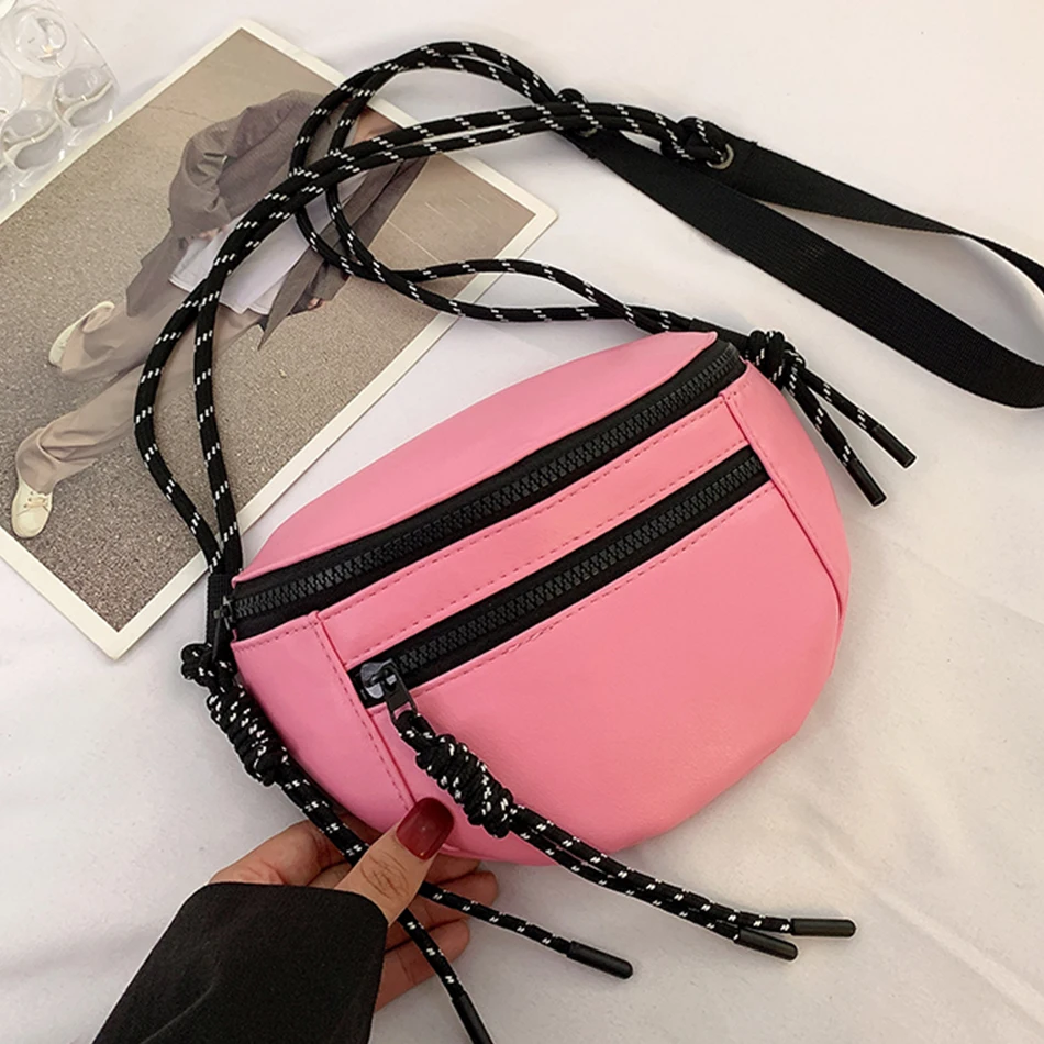 

Летняя Милая женская нагрудная сумка из искусственной кожи 2022, модная Двухуровневая Сумка через плечо карамельных цветов, роскошные дизайн...