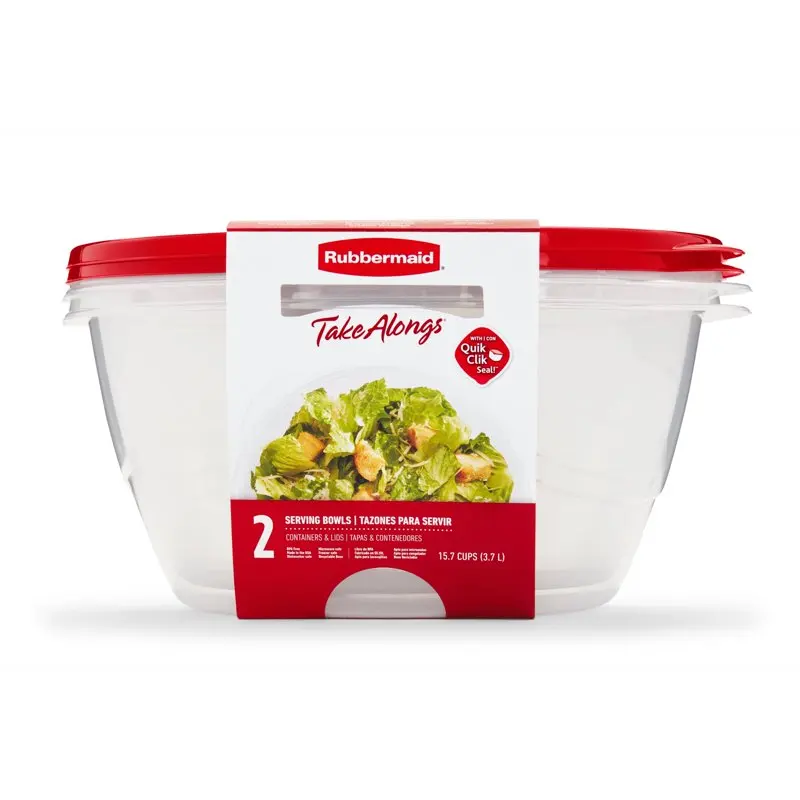 

TakeAlongs 15.7 Cup Round Food Storage Containers, Set of 2, Red
