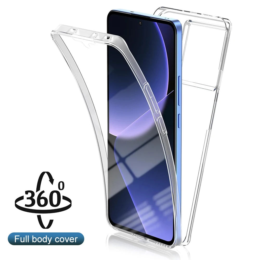 Чехол для Xiaomi Mi 14 13 13T 12 12T 12X 11 11T Pro Lite прозрачный гибридный жесткий чехол защиты