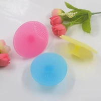 magic silicone oval blackhead remover facial brush baby head washing skin care beauty cleansing pad random