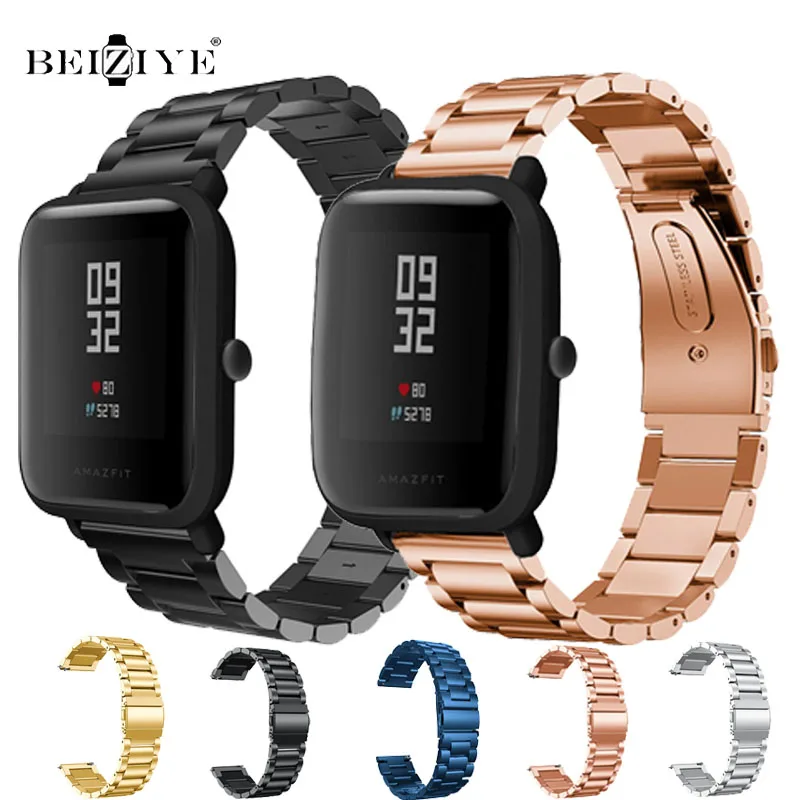 

Stainless Steel Band For Huami Amazfit GTS Metal Adjust Tool Replace Watchband Bracelet For Amazfit Bip/GTS Wrist strap Correa