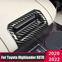 abs car armrest box handle decoration covers stickers trim for toyota highlander kluger xu70 2020 2021 2022 lnterior accessories