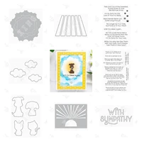 rainbow bridge no goodbyes clear stamps pet silhouettes with sympathy cutest ever dies heavenly glow through the clouds stencils