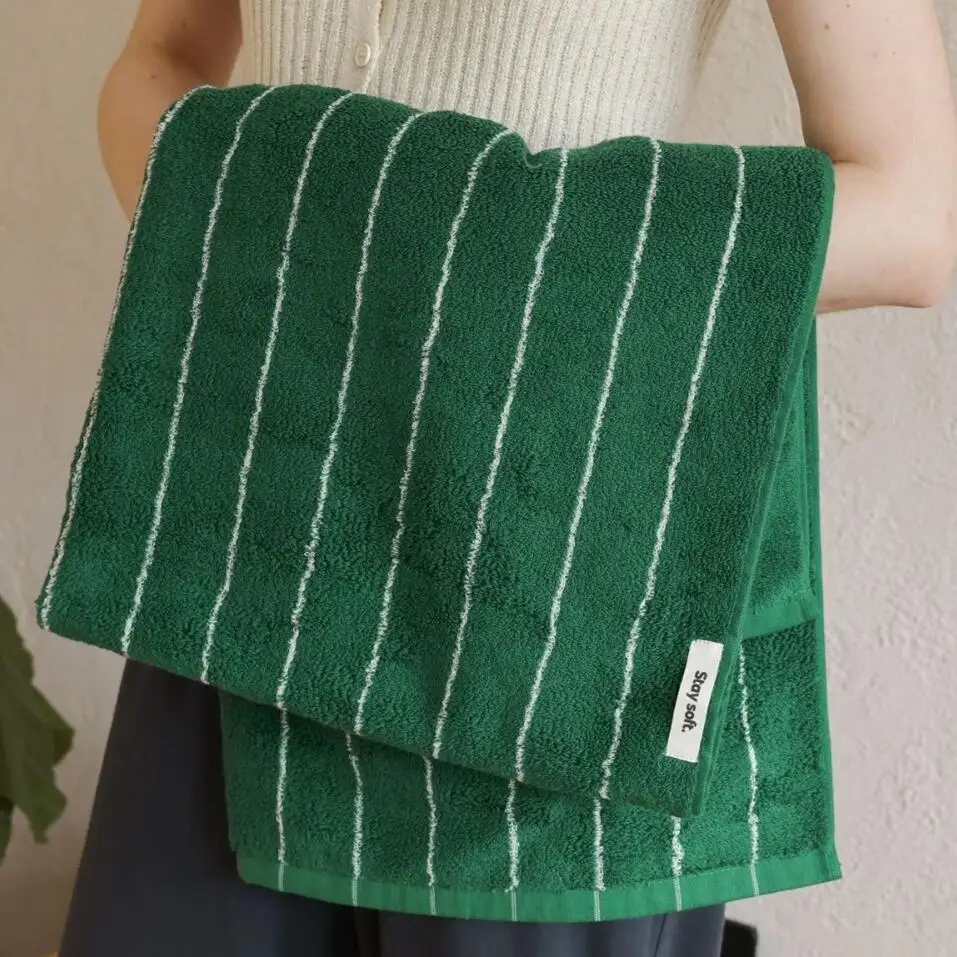 

Полотенца из хлопка 100% в полоску