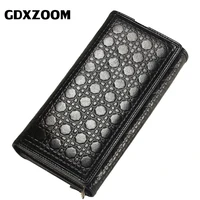 gdxzoom women wallet fashion genuine leather wallet card holder female long purse phone pocket large capacity clutch wallets