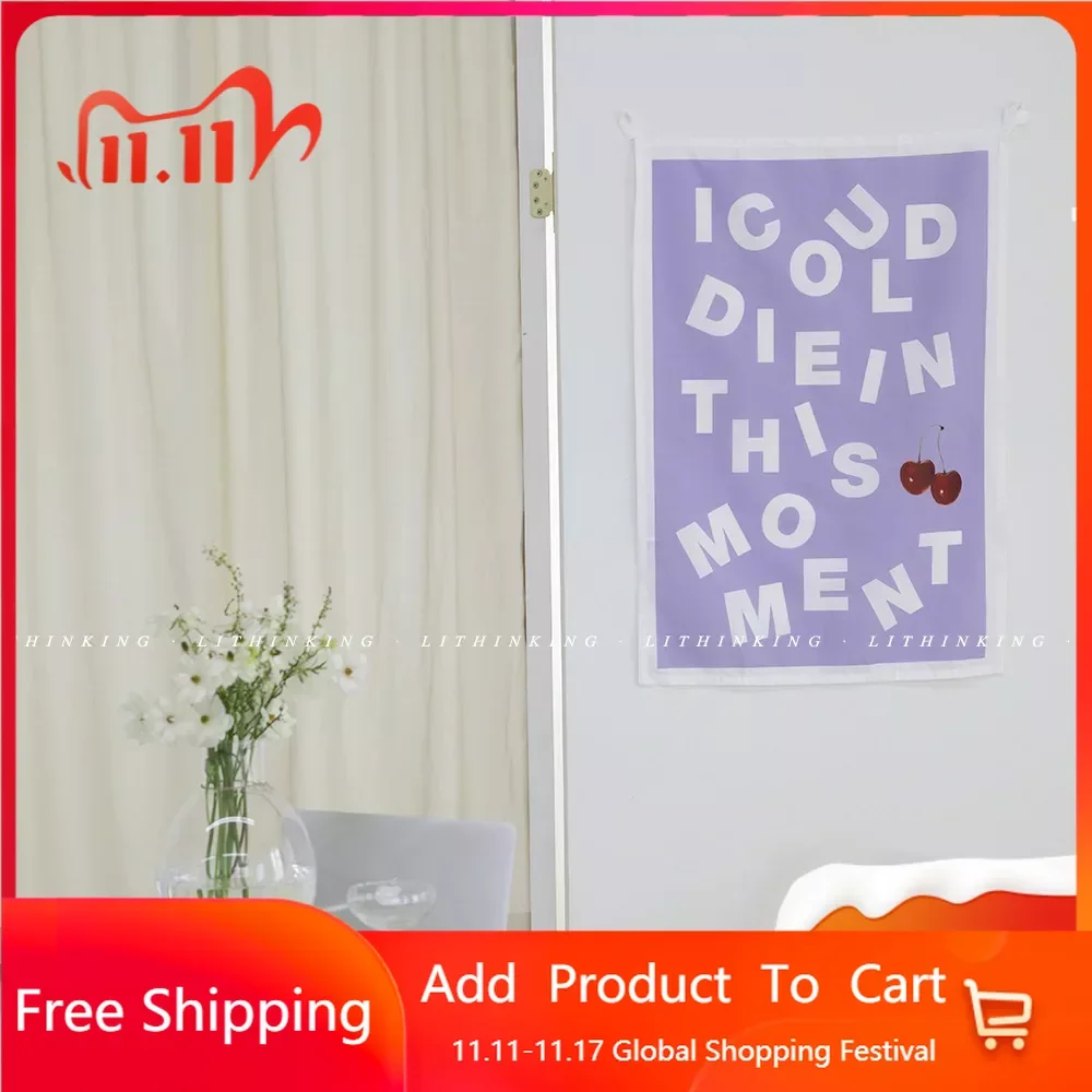 

Минималистичный эстетический гобелен, скандинавский настенный ковер с буквами для гостиной, корейский ковер для колледжа, спальни, окна, за...