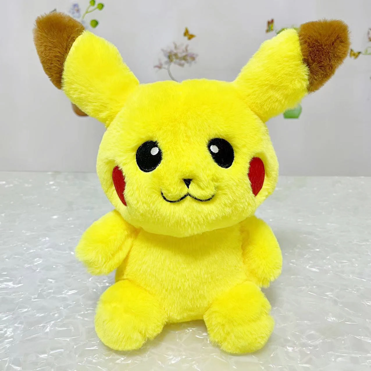 

25cm Soft Plush Pokemon Pikachu Doll Kawaii TAKARA TOMY Pokémon Cartoon Anime Pikachu Plush Toy Birthday Gift for Children